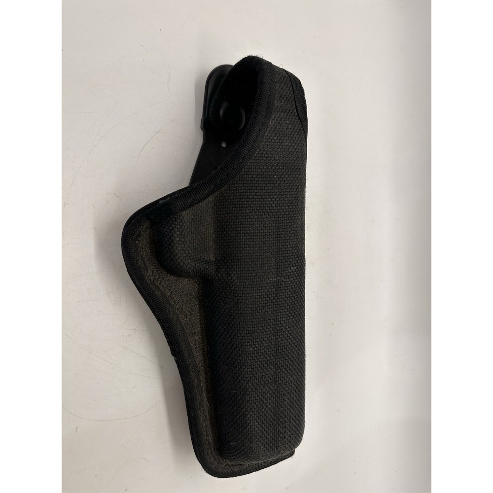 Bianchi Black Nylon Handgun Holster Size 14 Thumb Snap Belt Holster